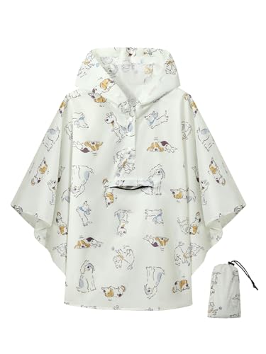 Algopix Similar Product 15 - SaphiRose Lightweight Kids Rain Poncho
