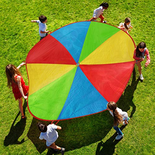 Algopix Similar Product 7 - Hey Play Activity ParachuteLarge 8