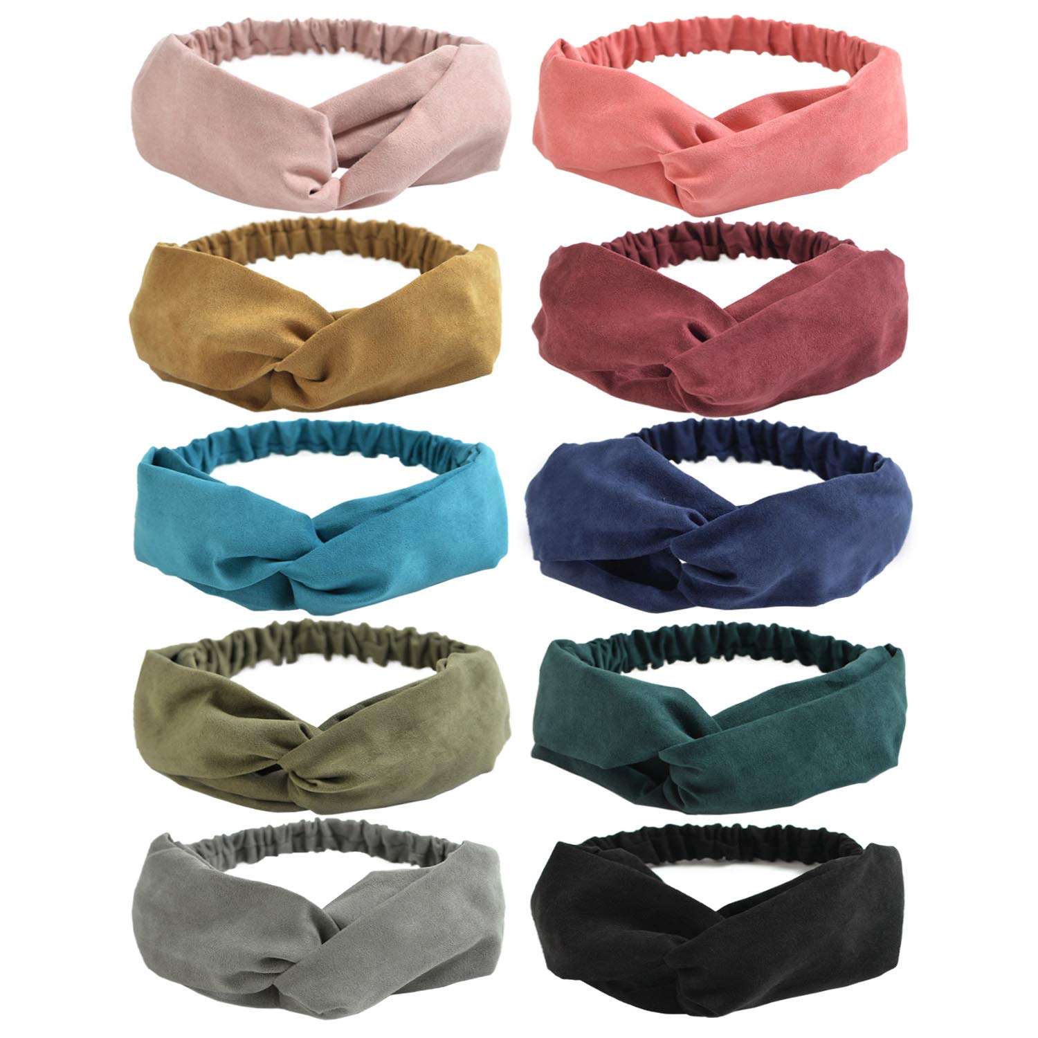 Algopix Similar Product 14 - DRESHOW 10 Pack Boho Headbands for