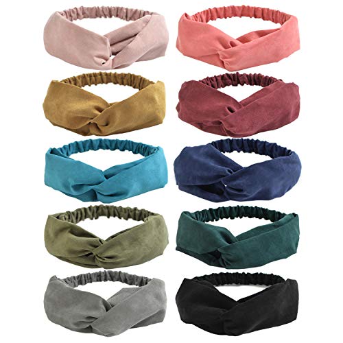Algopix Similar Product 1 - DRESHOW 10 Pack Boho Headbands for