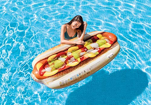 Algopix Similar Product 15 - Intex 71" Inflatable Hot Dog Mat Lounge