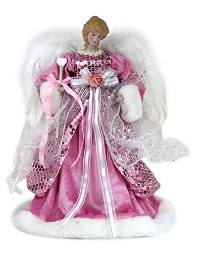 Algopix Similar Product 11 - 14 Inch Standing Pink Angel Christmas