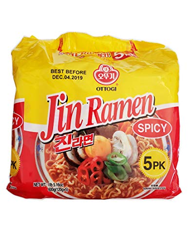 Algopix Similar Product 18 - Ottogi Jin Ramen Spicy 5 Packs
