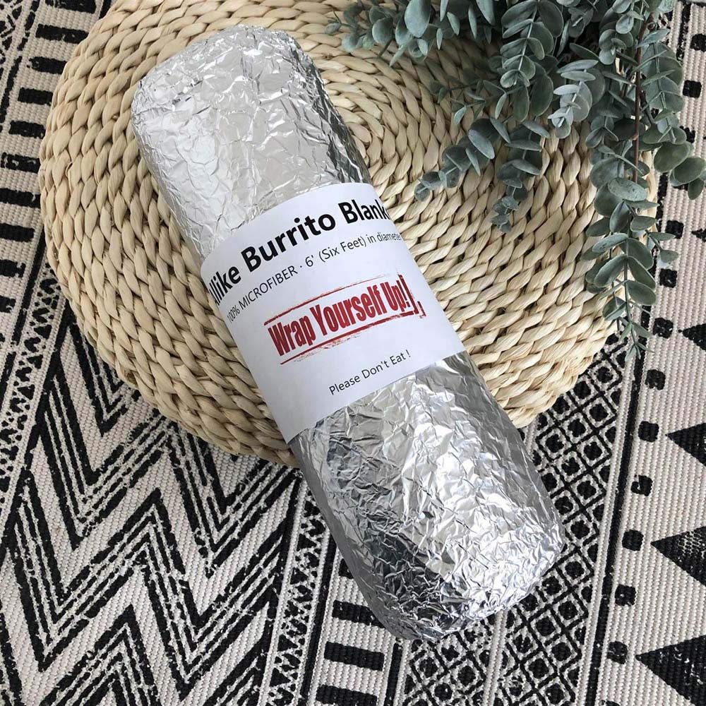 Algopix Similar Product 2 - Allike Burrito Tortilla Blanket 6ft
