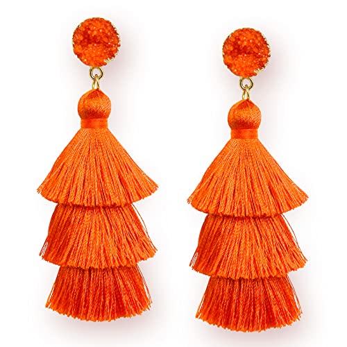 Algopix Similar Product 4 - MeHz Fashion Colorful Tassel Dangle