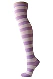 Algopix Similar Product 4 - Women Casual Striped Stocking Over Knee