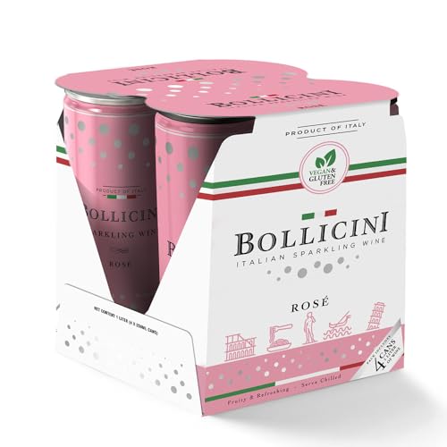 Algopix Similar Product 1 - Bollicini Sparkling Rose Sparkling