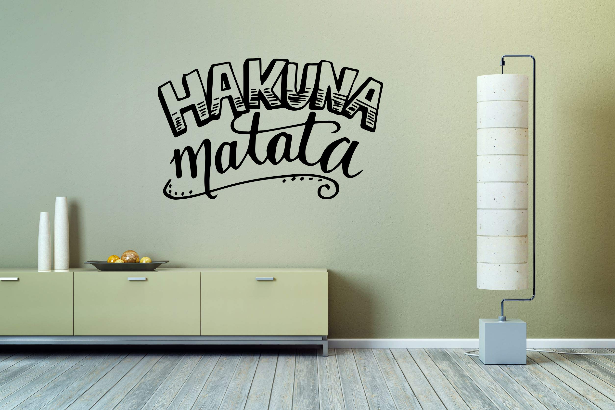 Algopix Similar Product 20 - Wall Sticker Hakuna Matata Quote Phrase