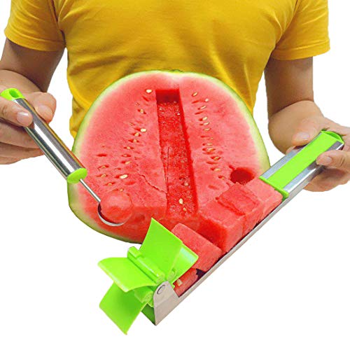 Algopix Similar Product 10 - Watermelon Windmill Cutter Slicer