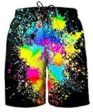 Algopix Similar Product 19 - Hgvoetty Mens Swimming Trunks Colorful