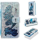 Algopix Similar Product 10 - Cfrau Sequins Wallet Case for Samsung
