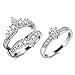 Algopix Similar Product 16 - Uloveido Rhodium Plated Crown Wedding