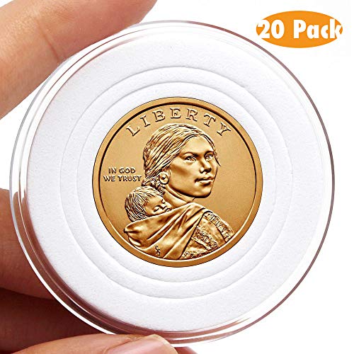 Algopix Similar Product 2 - AukeyStar Round Clear Coin Capsules 20