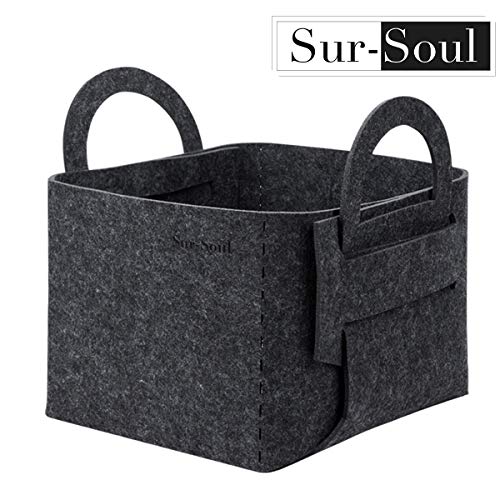 Algopix Similar Product 10 - SurSoul Felt Storage Baskets Foldable