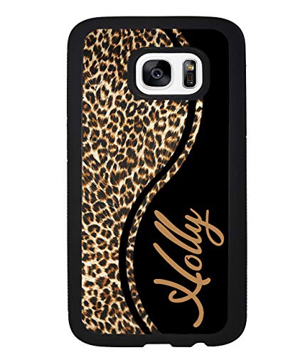 Algopix Similar Product 10 - Leopard Skin Personalized Black Rubber