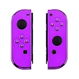 Algopix Similar Product 9 - eXtremeRate Chrome Purple Joycon