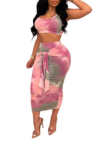 Algopix Similar Product 9 - Remelon Womens Sexy Sleeveless Tie Dye
