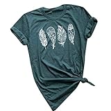Algopix Similar Product 6 - Goddessvan 2019 Casual T Shirt Leaf