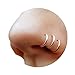 Algopix Similar Product 2 - Set of 3 Fake Clip On Nose Rings 20g 