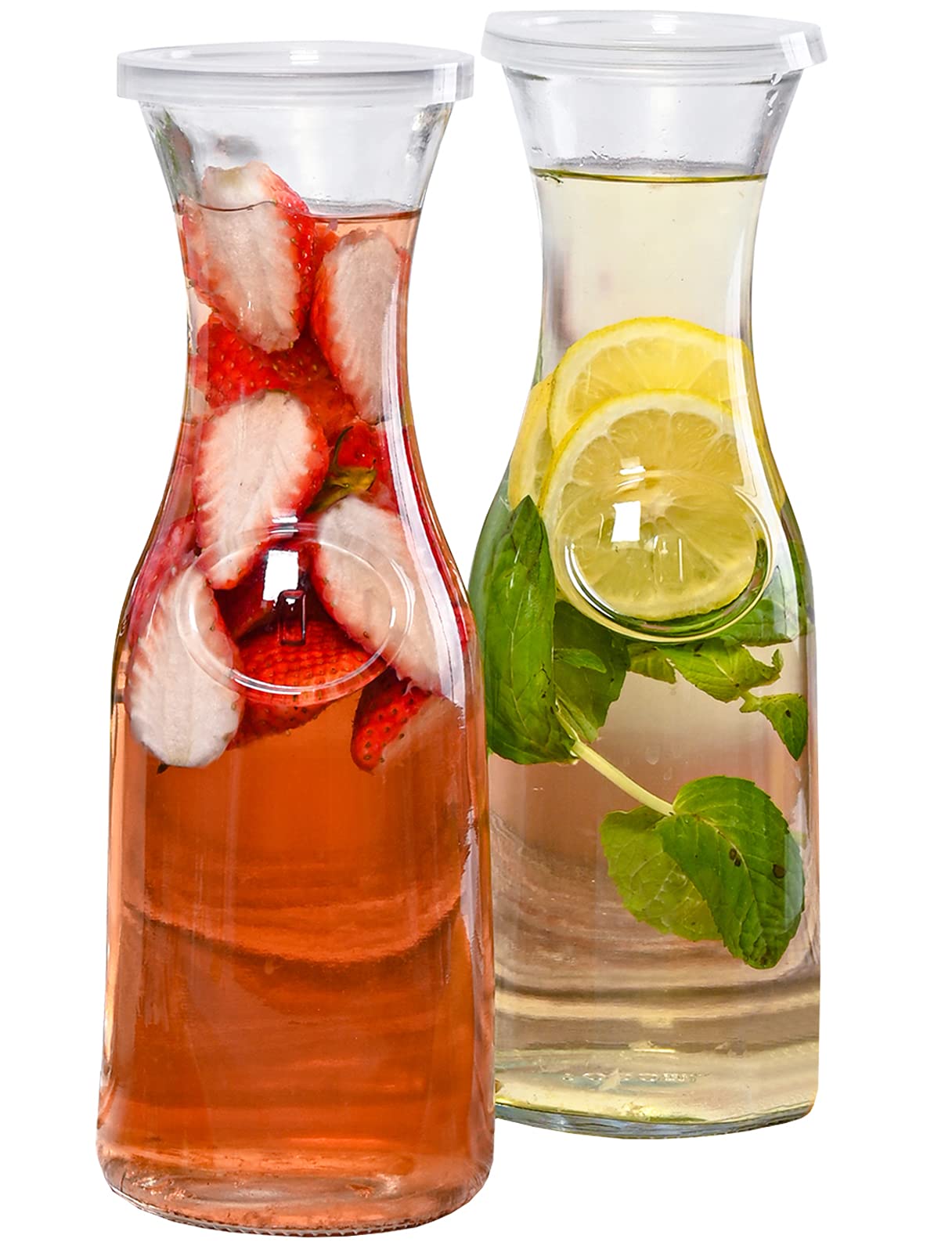 Algopix Similar Product 11 - Estilo Glass Carafe 1 Liter With Lid