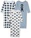 Algopix Similar Product 7 - Yoga Sprout Cotton Gowns, 3 Pack