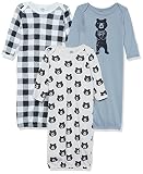 Algopix Similar Product 10 - Yoga Sprout Cotton Gowns, 3 Pack