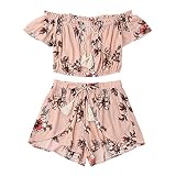 Algopix Similar Product 14 - Hanyulong Women Rompers Chiffon Floral