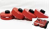Algopix Similar Product 7 - Racing RED Tesla Jack Pad Lift Point