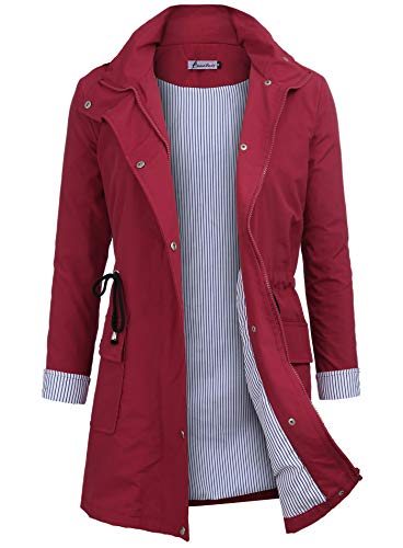 Algopix Similar Product 18 - Twinklady Rain Jacket Women Windbreaker