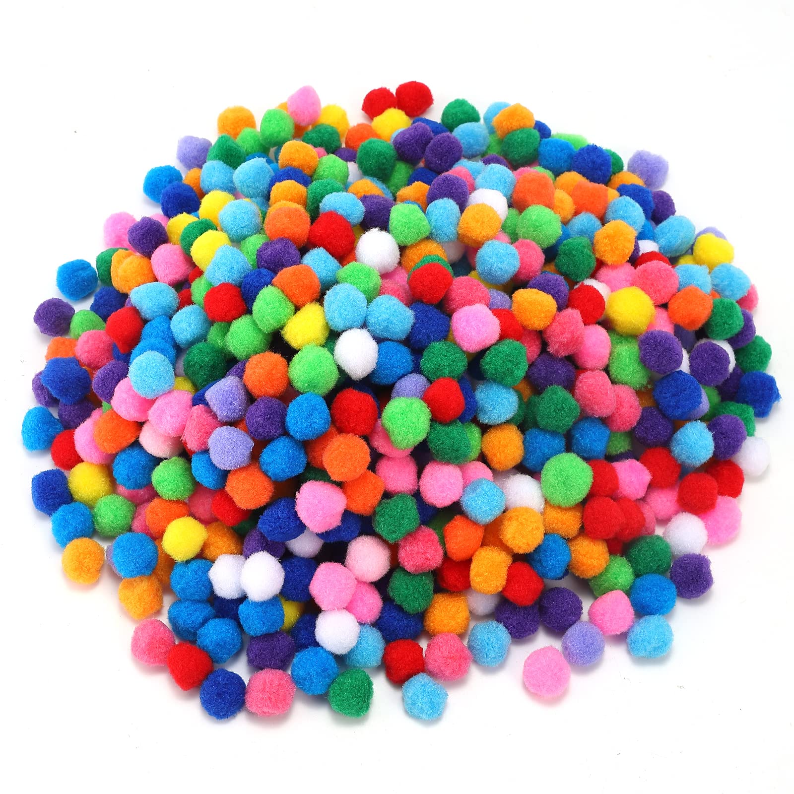 Algopix Similar Product 11 - 700 Pieces 1 Inch Assorted Pompoms