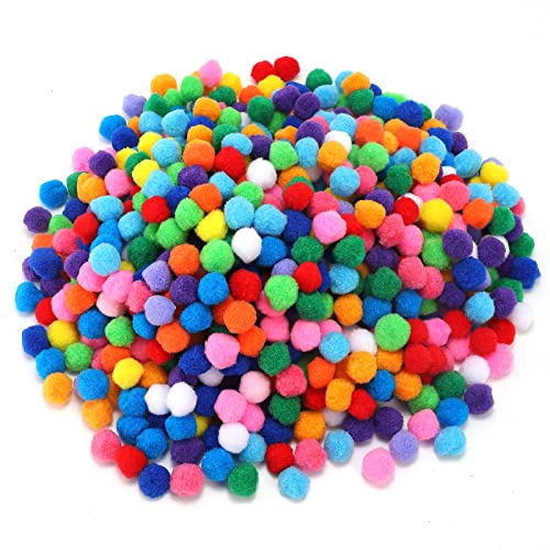Algopix Similar Product 2 - 700 Pieces 1 Inch Assorted Pompoms