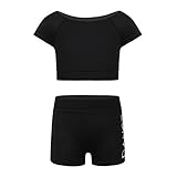 Algopix Similar Product 11 - YiZYiF Kids Girls Basic 2 Piece Active