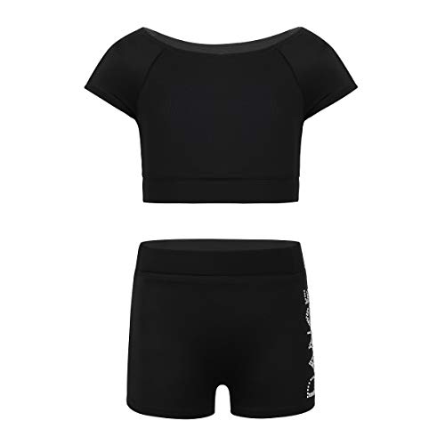 Algopix Similar Product 7 - YiZYiF Kids Girls Basic 2 Piece Active