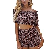 Algopix Similar Product 4 - Women Rompers Chiffon Floral Print Crop