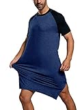 Algopix Similar Product 10 - Enjoybuy Mens Sleepshirt Short Sleeve
