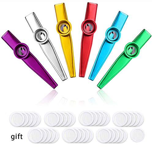 Algopix Similar Product 15 - 6 Metal Kazoo Musical Instruments with