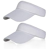 Algopix Similar Product 11 - 2Pack White Sun Visor for Girls Women