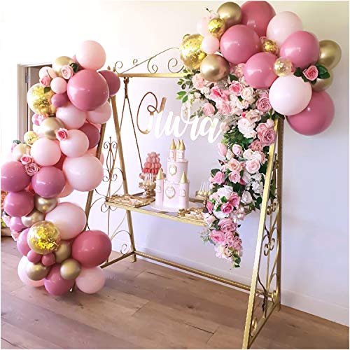 Algopix Similar Product 14 - 136Pcs Pink and Gold Baby Shower