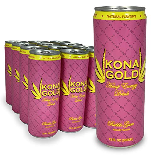Algopix Similar Product 20 - Kona Gold Bubble Gum Hemp Energy Drink
