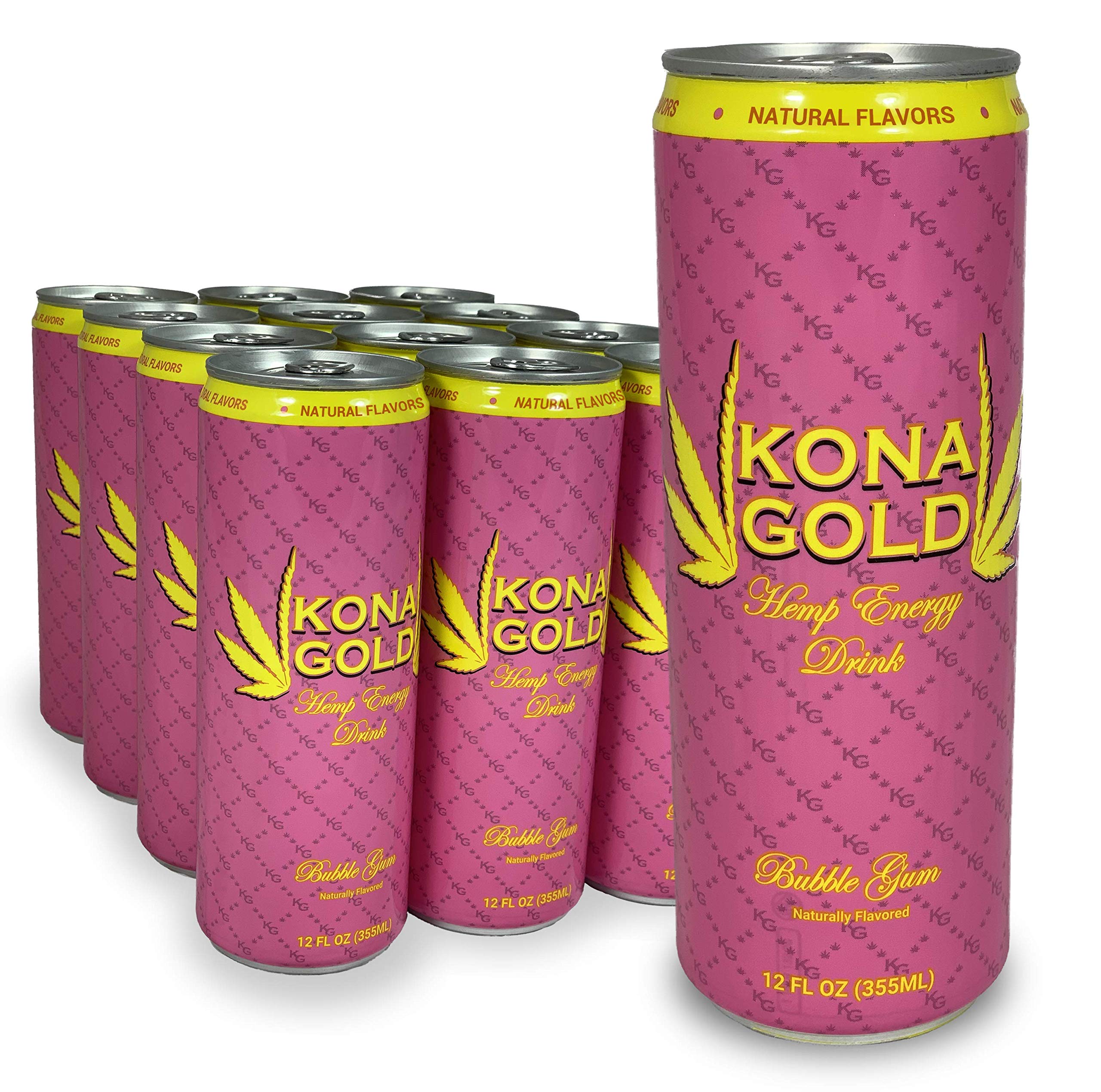 Algopix Similar Product 10 - Kona Gold Bubble Gum Hemp Energy Drink