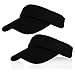 Algopix Similar Product 5 - 2Pack Black Sun Visor for Girls Women
