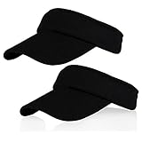 Algopix Similar Product 12 - 2Pack Black Sun Visor for Girls Women