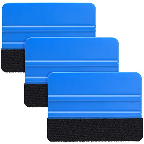 Algopix Similar Product 4 - Durable Black Felt Edge Vinyl Squeegee