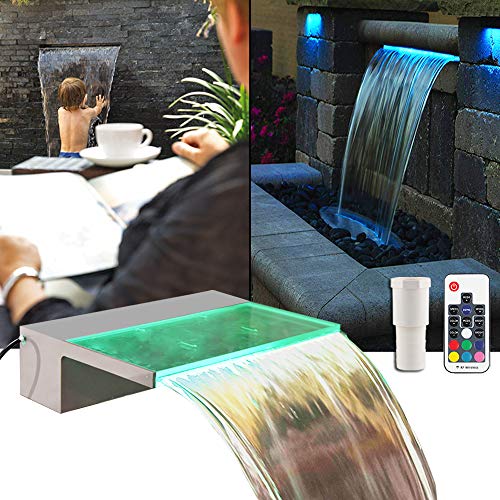 Algopix Similar Product 2 - APONUO Lighted Spillway Fountain 12