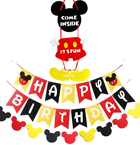 Algopix Similar Product 19 - Mouse Party Supplies Banner Door Hanger