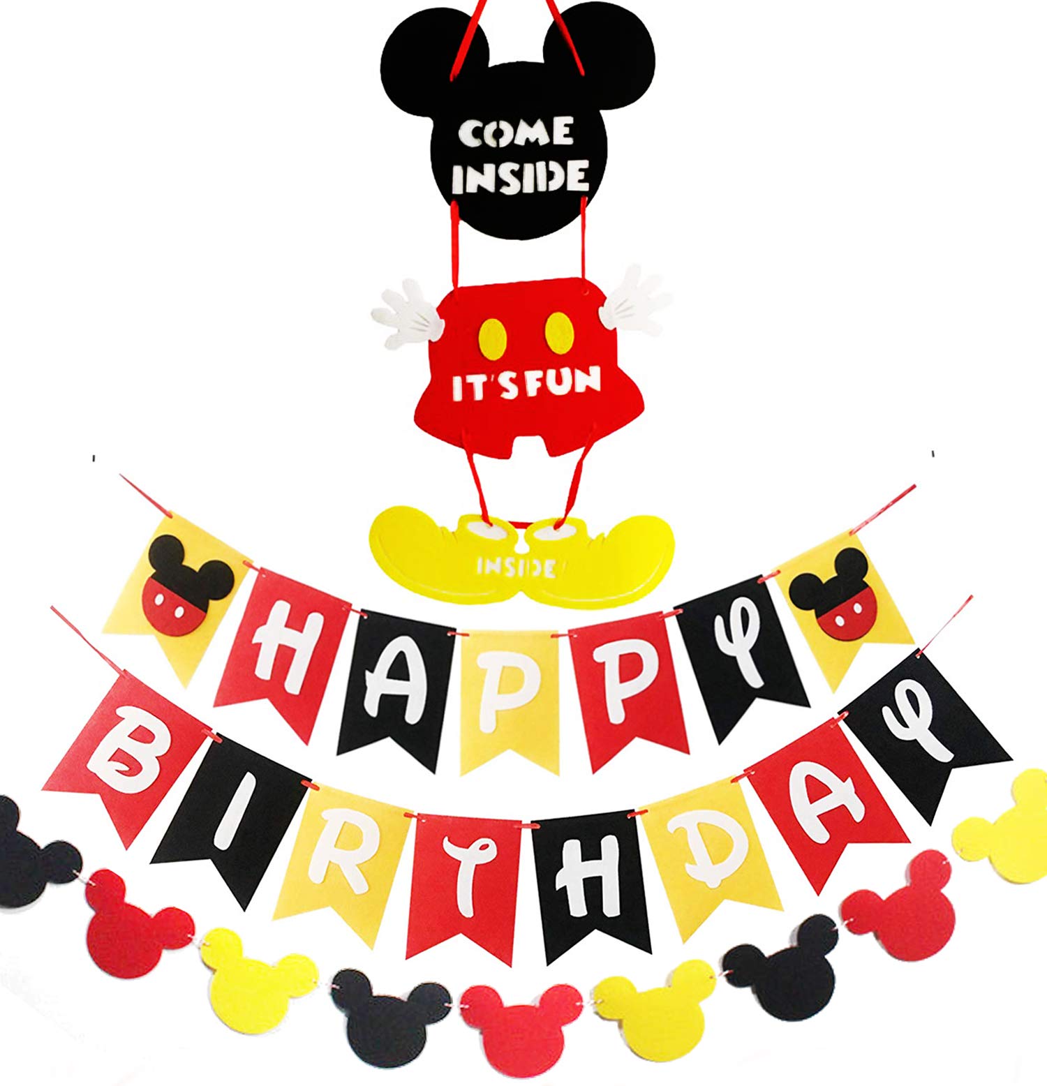 Algopix Similar Product 7 - Mouse Party Supplies Banner Door Hanger