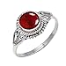 Algopix Similar Product 20 - 925 Sterling Silver Garnet Ring Size US