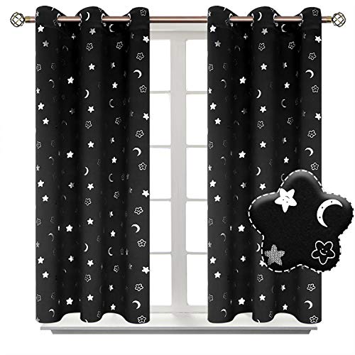 Algopix Similar Product 20 - BGment Moon and Stars Blackout Curtains