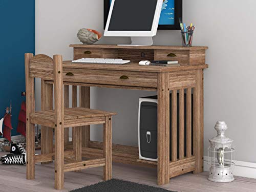 Algopix Similar Product 4 - Sand Student Desk, Hutch and Chair