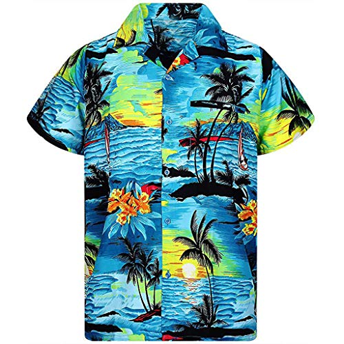 Algopix Similar Product 19 - Mens Hawaiian Shirts Aloha Cuekondy